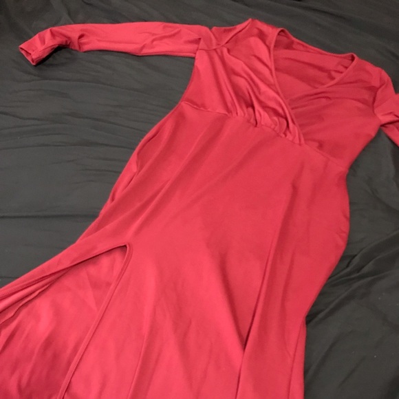 Global, XL, wine red cocktail dress - Picture 3 of 3